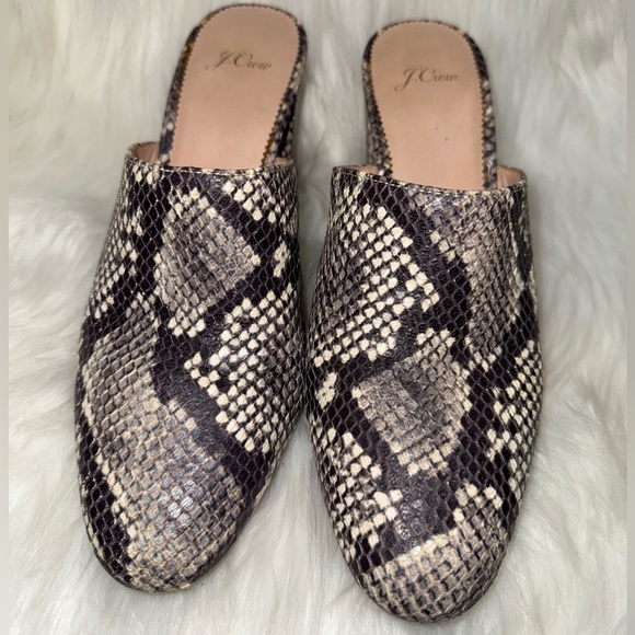 J. Crew Shoes - J. Crew Black and Cream Mules Sleek and Modern